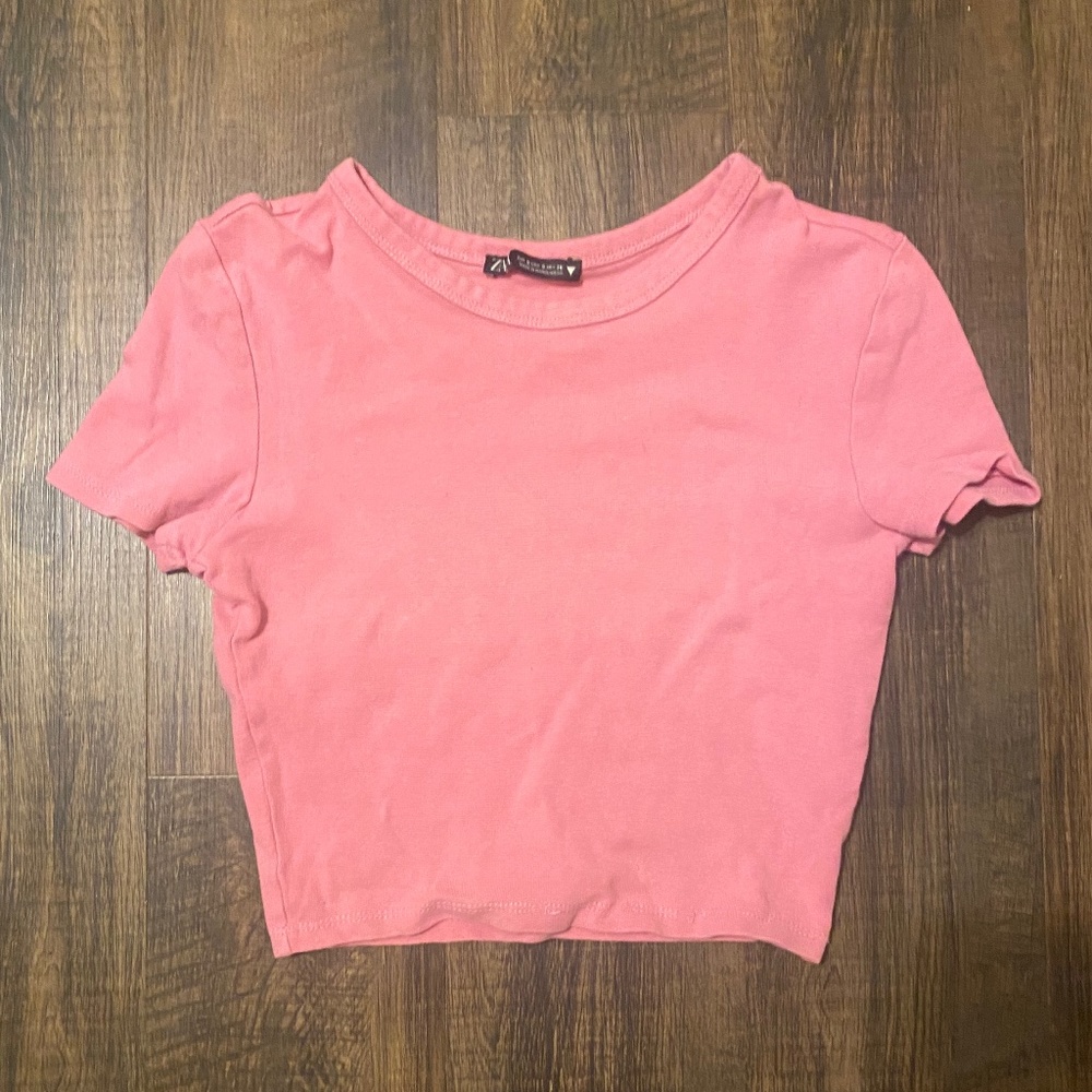 ZARA Pink crop top